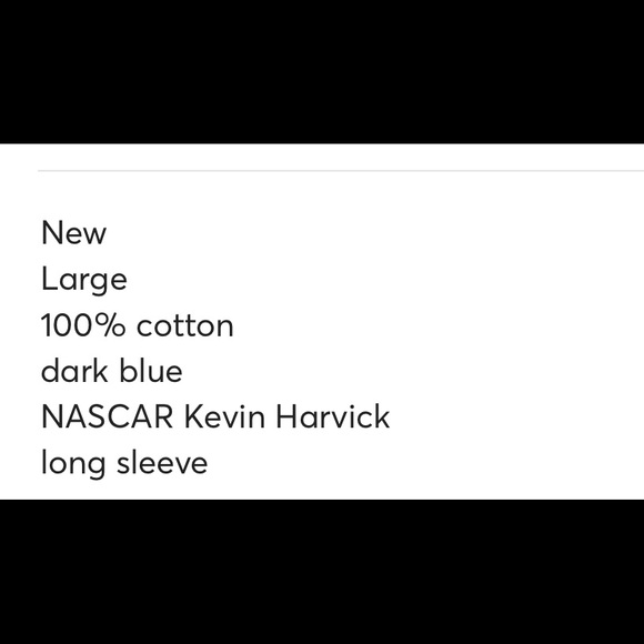 New 🖤💙 Kevin Harvick 4 NASCAR long sleeve t-shirt size L - Picture 11 of 11